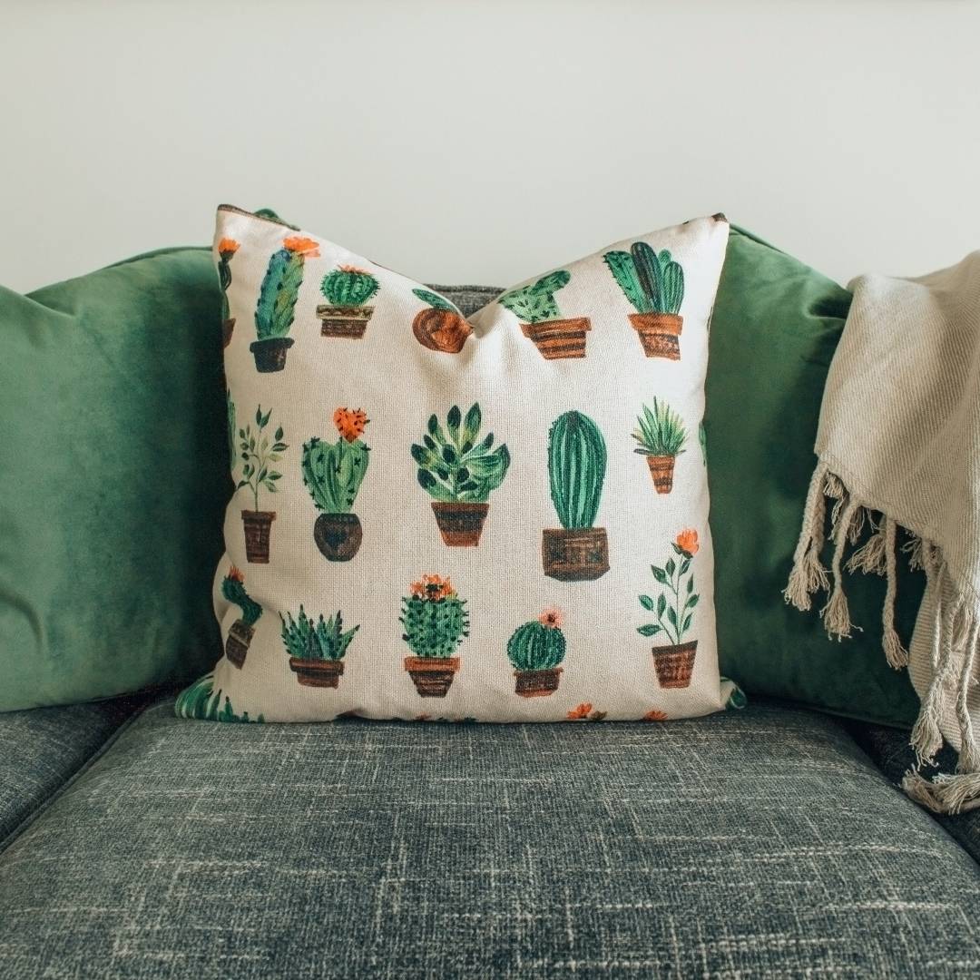 You can still achieve a beautiful and welcoming space by hanging artwork on the walls.