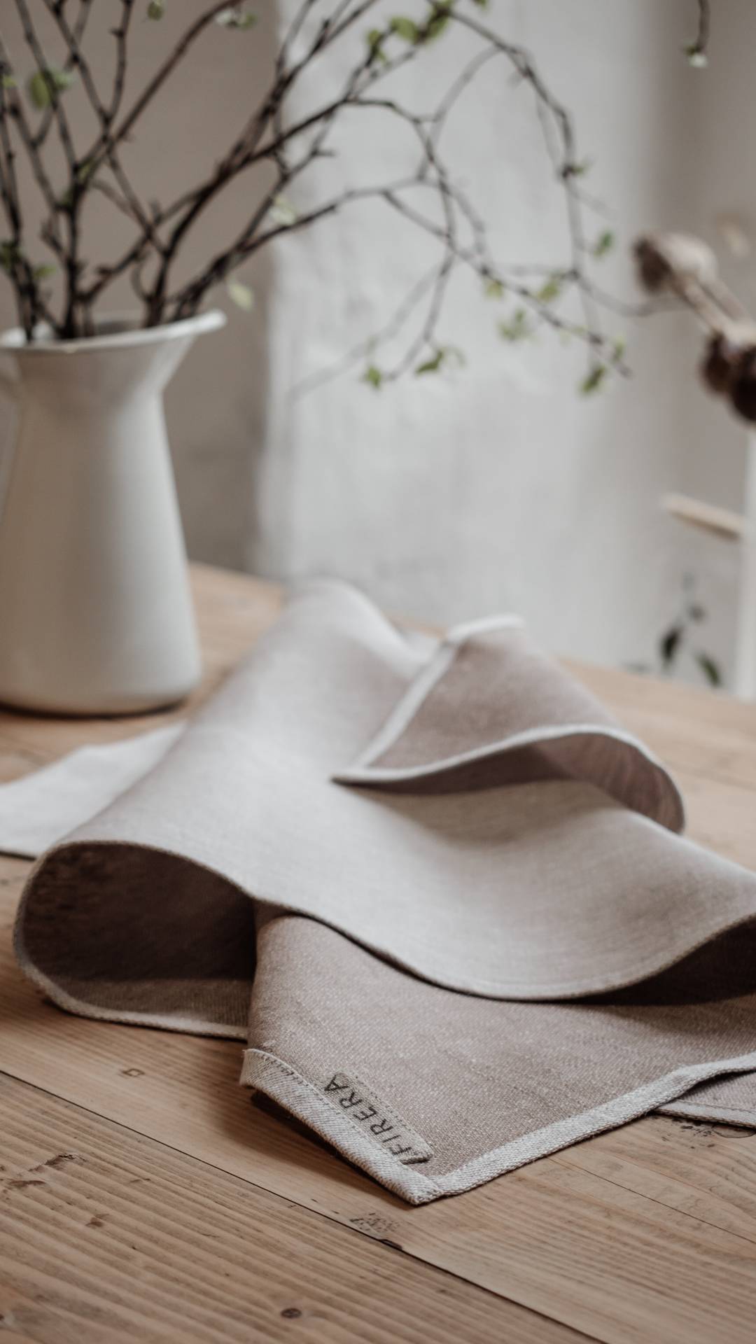 Napkins are a nice touch to any table setting. 