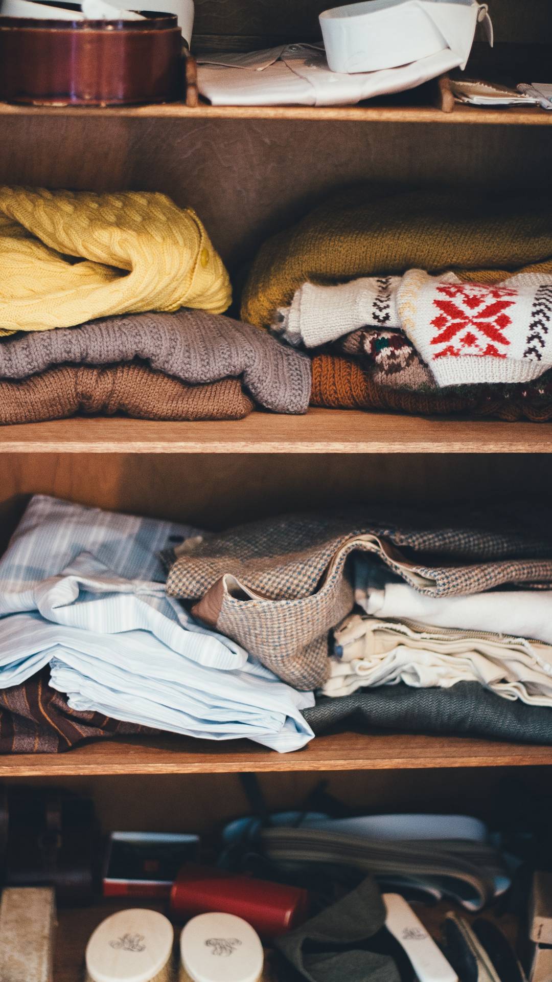 Store Clothes by Season.
