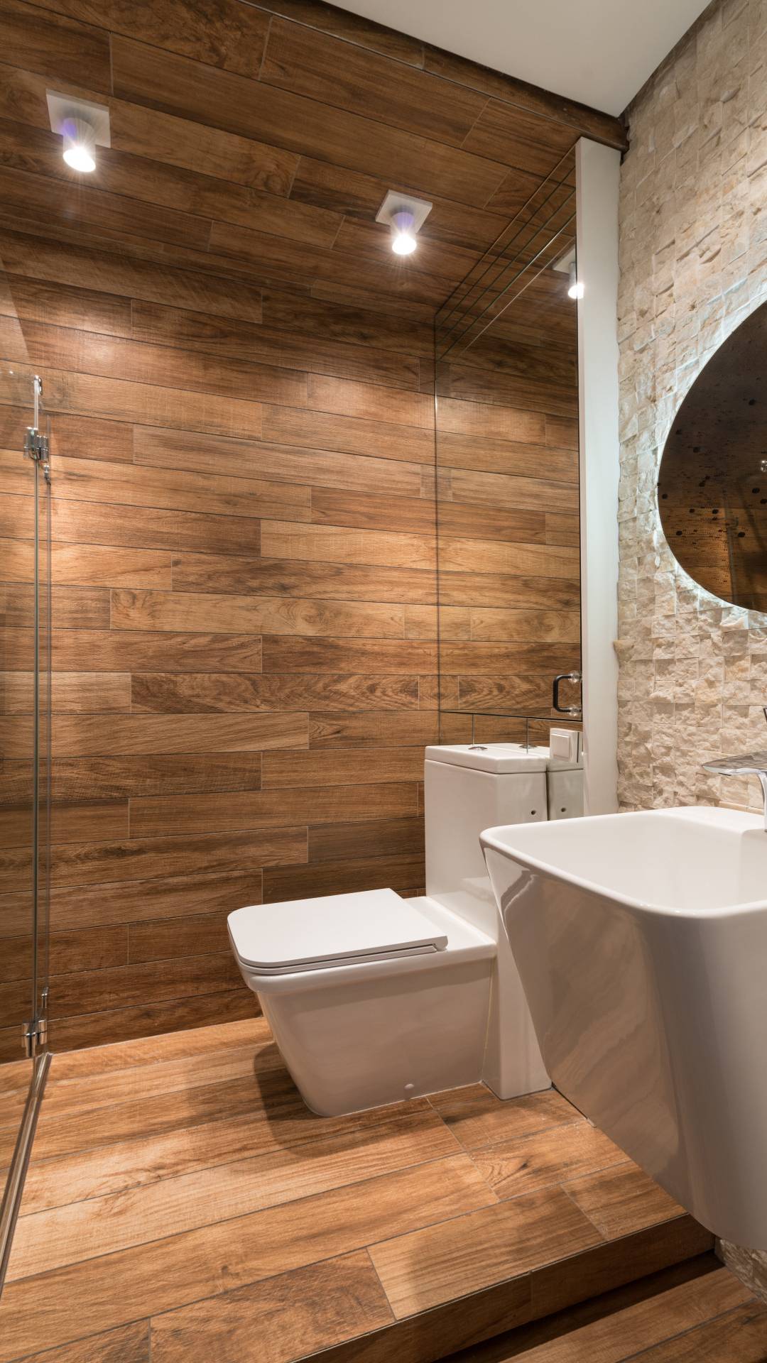 Should bathroom floor and wall tile be the same?