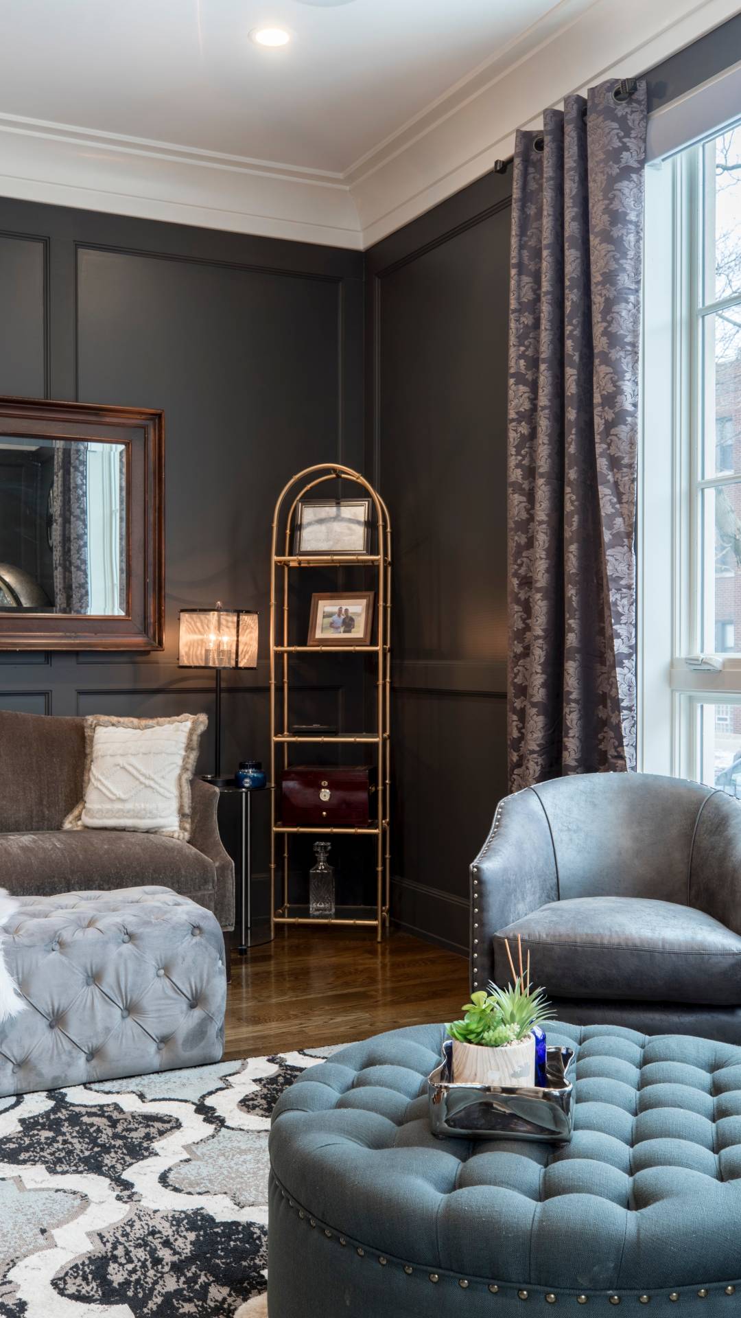 2) Front legs on the rug: If you prefer a more cost-effective approach or have a smaller living room, you can choose a rug that accommodates only the front…
